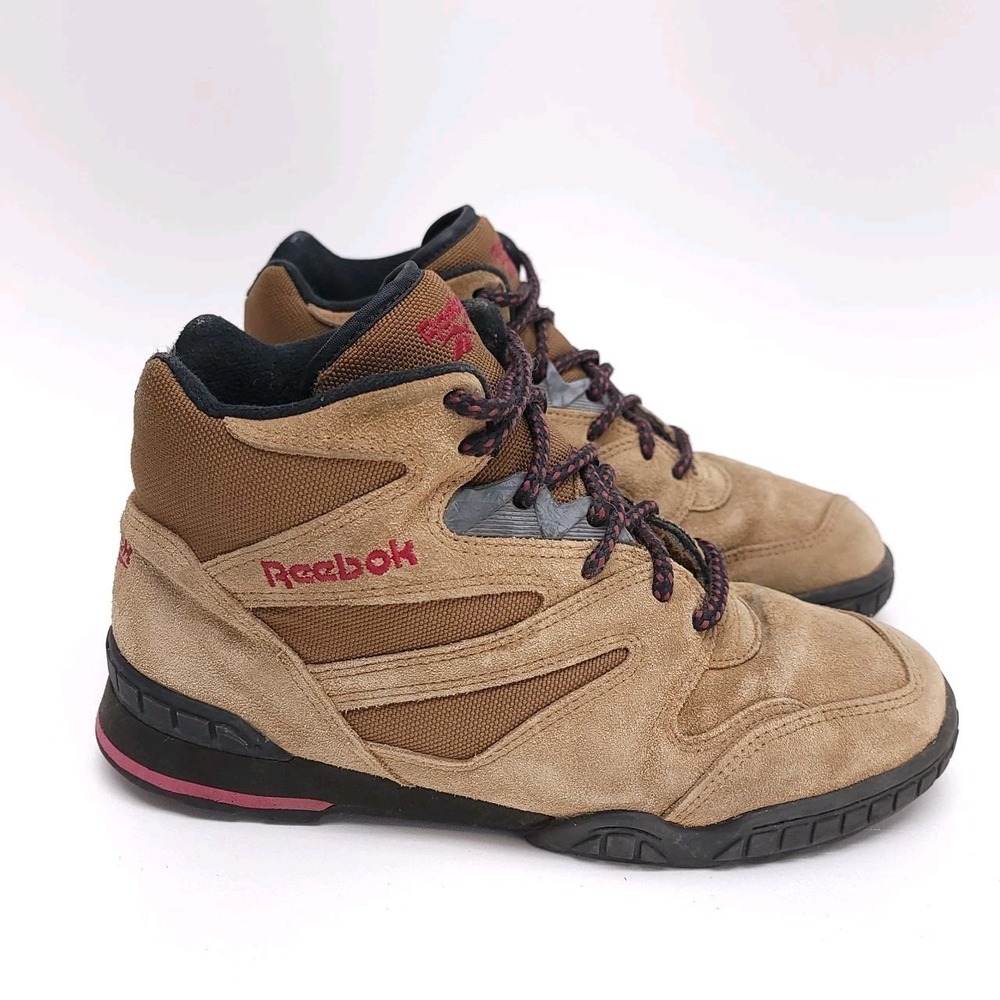 Vintage Reebok Virazon Womens Outdoor Shoes Hiking Boot Size 9 Brown Suede‎